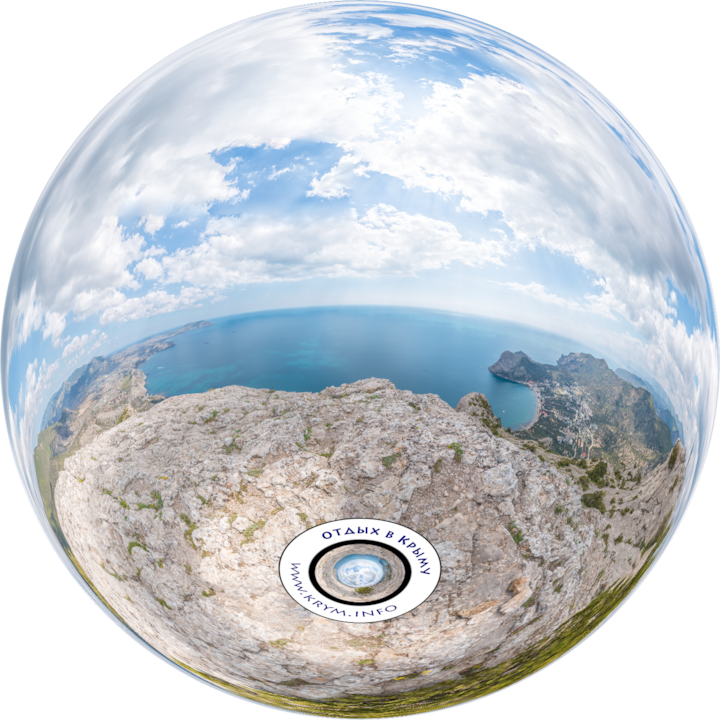 гигапиксельная панорама: вид с горы Сокол в Судаке